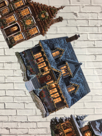 PET Tape XL Stickerband Weihnachtshäuser / Christmas houses 12cm x 1,50m