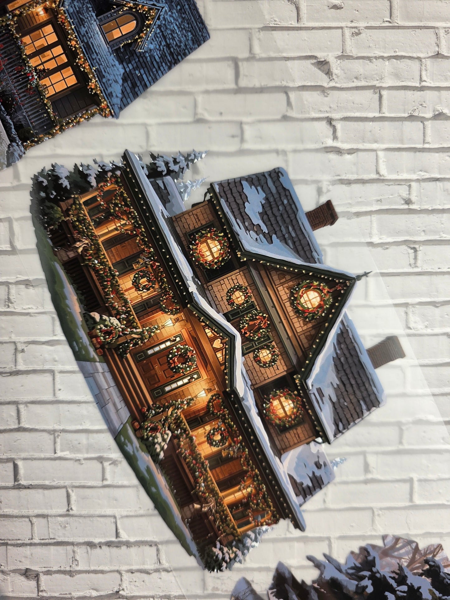 PET Tape XL Stickerband Weihnachtshäuser / Christmas houses 12cm x 1,50m