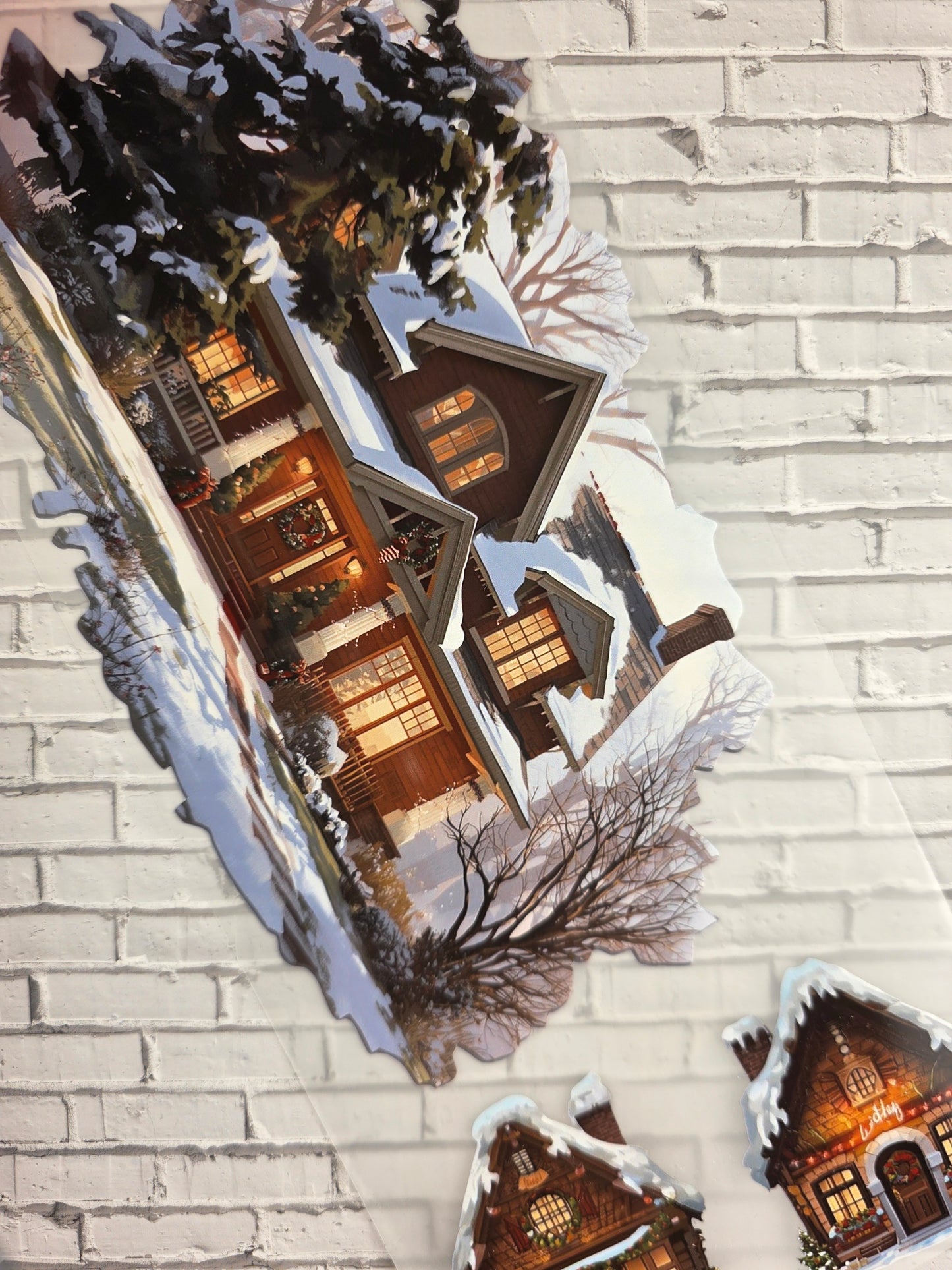 PET Tape XL Stickerband Weihnachtshäuser / Christmas houses 12cm x 1,50m