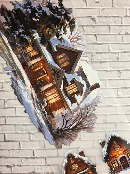 PET Tape XL Stickerband Weihnachtshäuser / Christmas houses 12cm x 1,50m