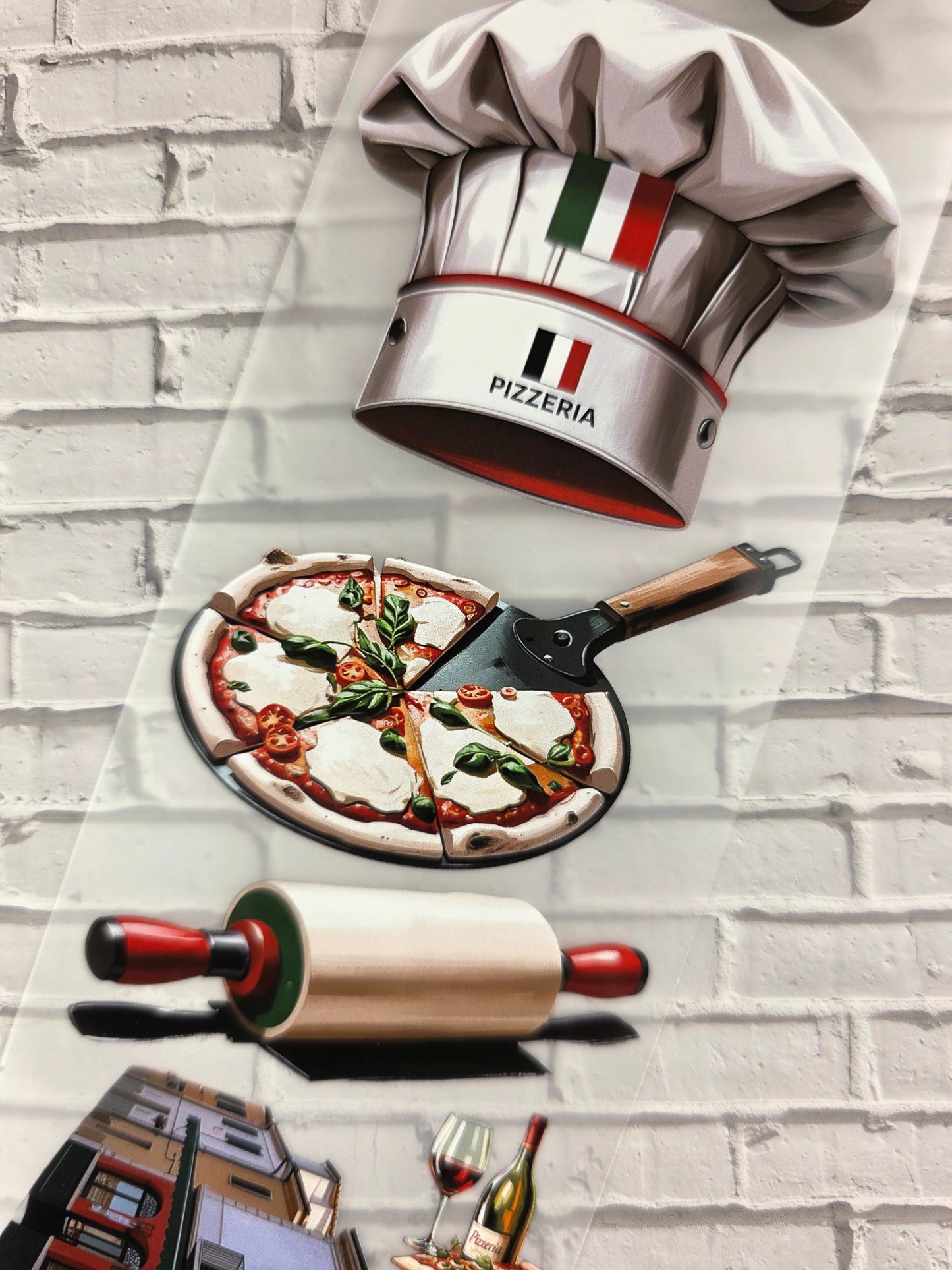 PET Tape Stickerband Pizzeria 7cm x 1,50m