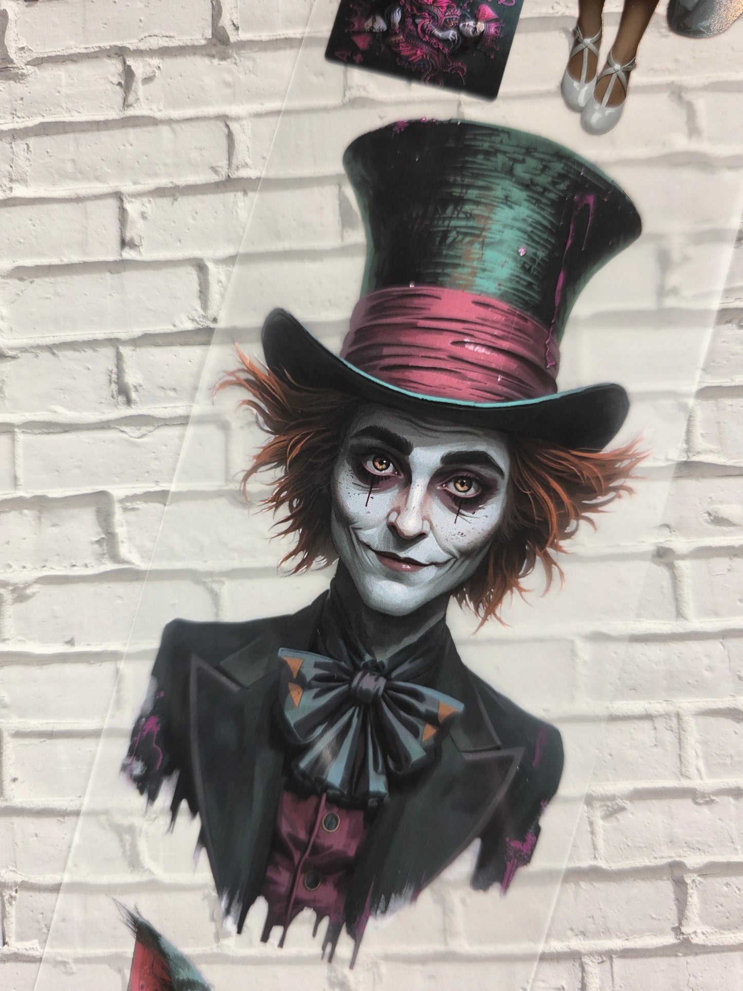 PET Tape Stickerband Wunderland mit Alice 7cm x 1,50m