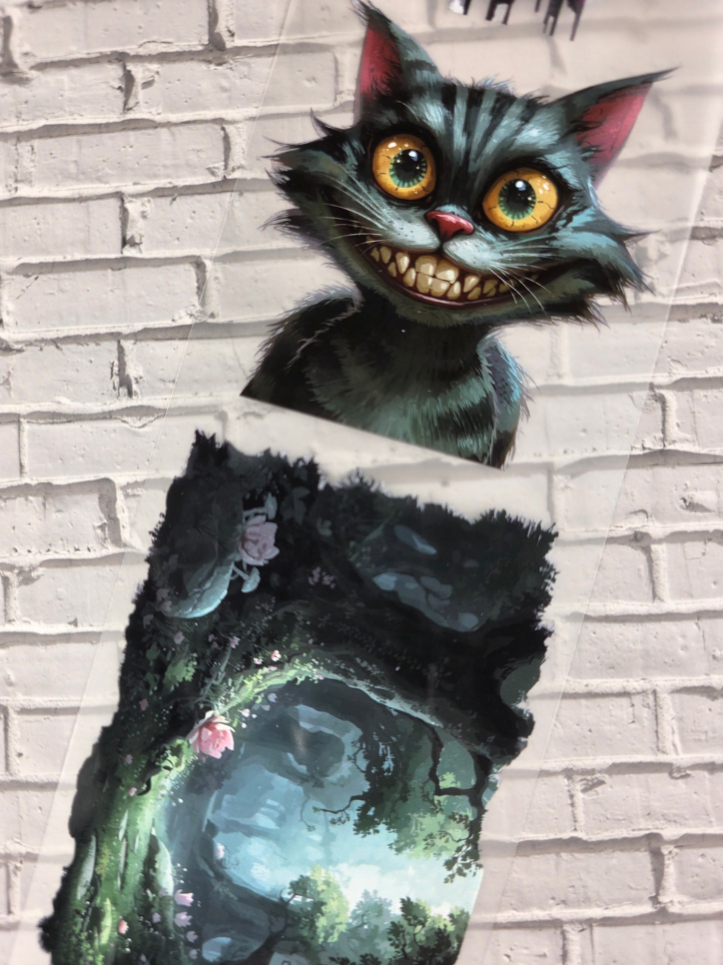 PET Tape Stickerband Wunderland mit Alice 7cm x 1,50m