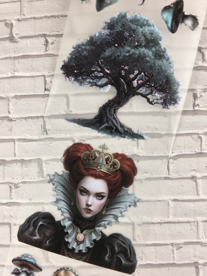 PET Tape Stickerband Wunderland mit Alice 7cm x 1,50m