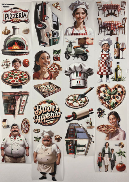 PET Tape Stickerband Pizzeria 7cm x 1,50m