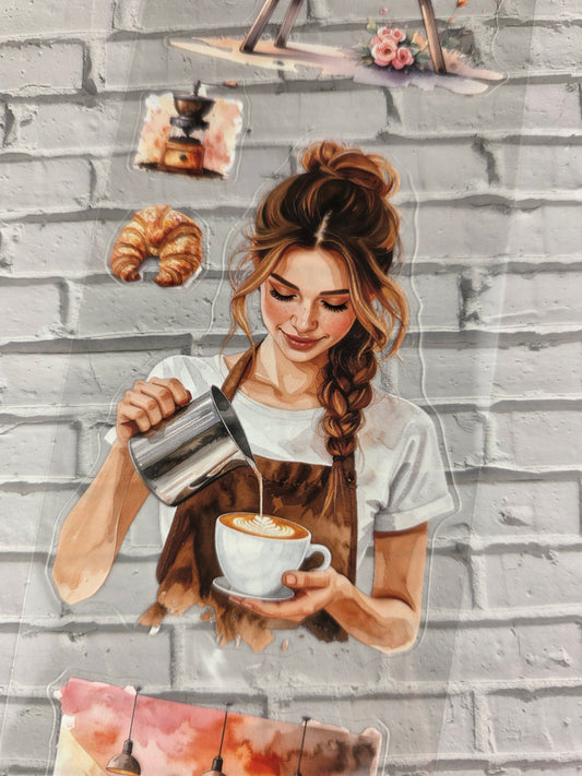 PET Tape 3D PRE-Cut Stickerband Coffee Lover 7cm x 1,50m