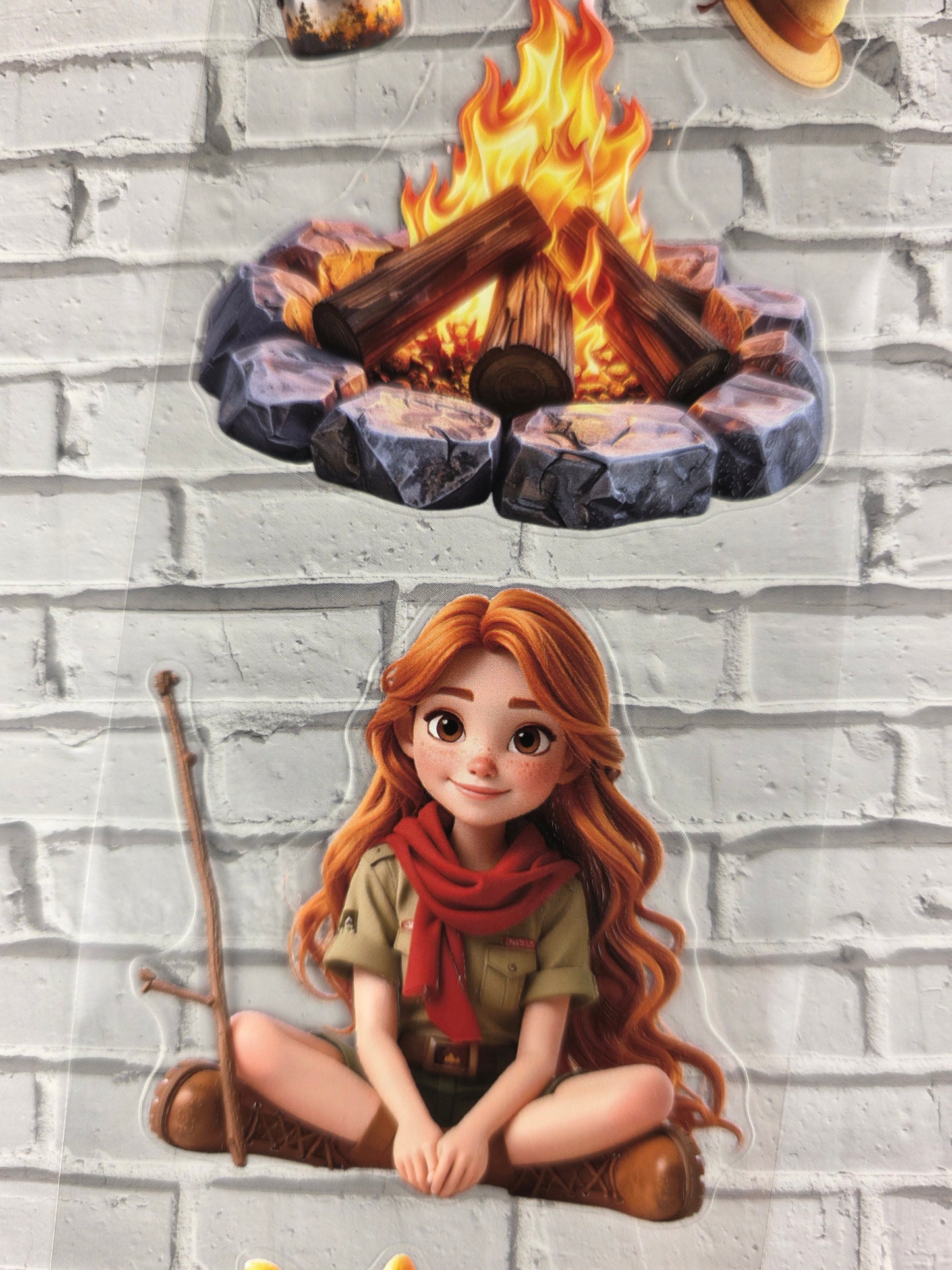 PET Tape 3D PRE-Cut Stickerband Camp Rosi 7cm x 1,50m