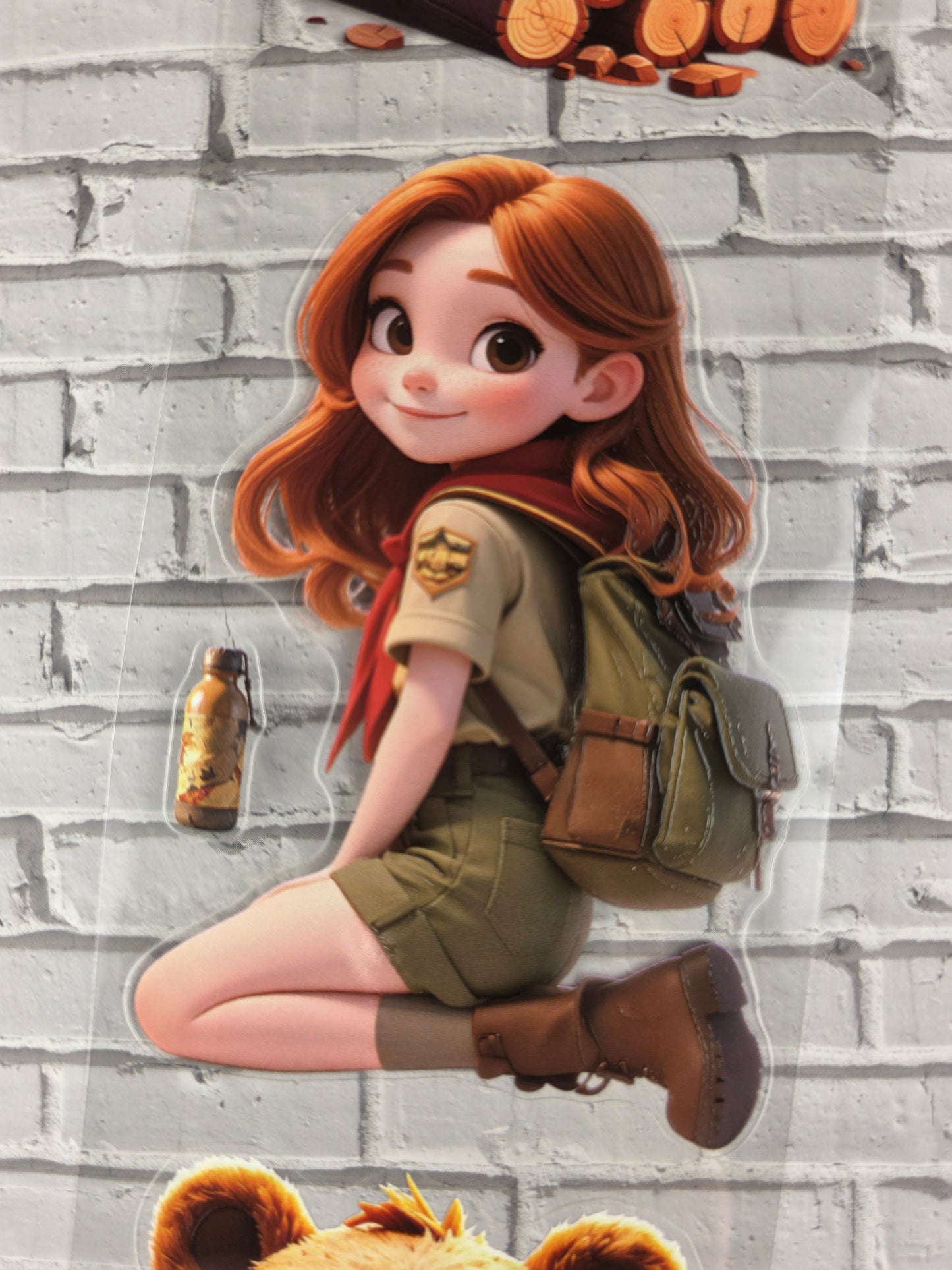 PET Tape 3D PRE-Cut Stickerband Camp Rosi 7cm x 1,50m