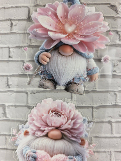 PET Tape 3D PRE-Cut Stickerband Floral Heart Gnomes 7cm x 1,50m