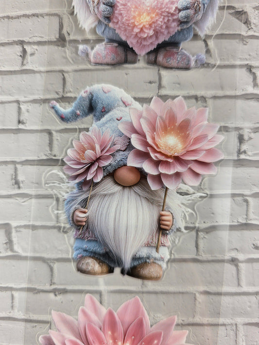 PET Tape 3D PRE-Cut Stickerband Floral Heart Gnomes 7cm x 1,50m