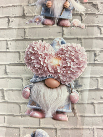 PET Tape 3D PRE-Cut Stickerband Floral Heart Gnomes 7cm x 1,50m