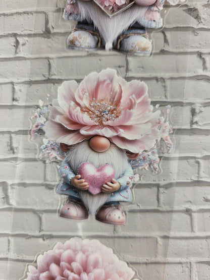 PET Tape 3D PRE-Cut Stickerband Floral Heart Gnomes 7cm x 1,50m