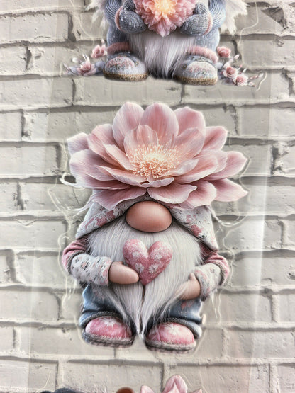 PET Tape 3D PRE-Cut Stickerband Floral Heart Gnomes 7cm x 1,50m