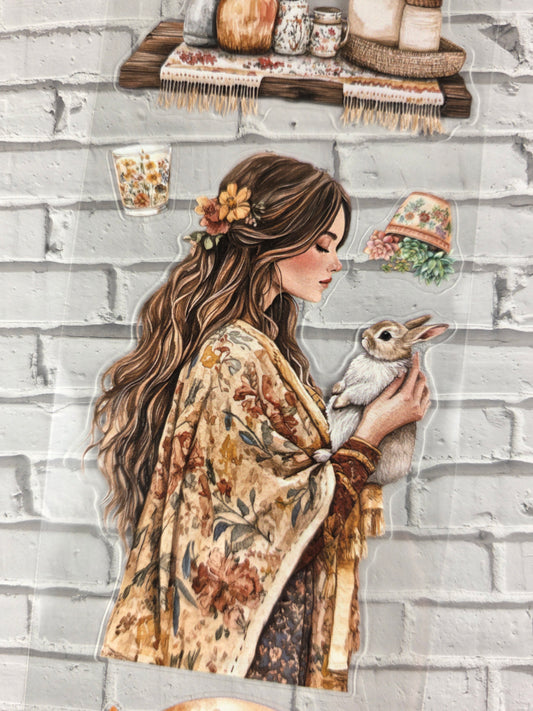 PET Tape 3D PRE-Cut Stickerband Boho Spring 7cm x 1,50m