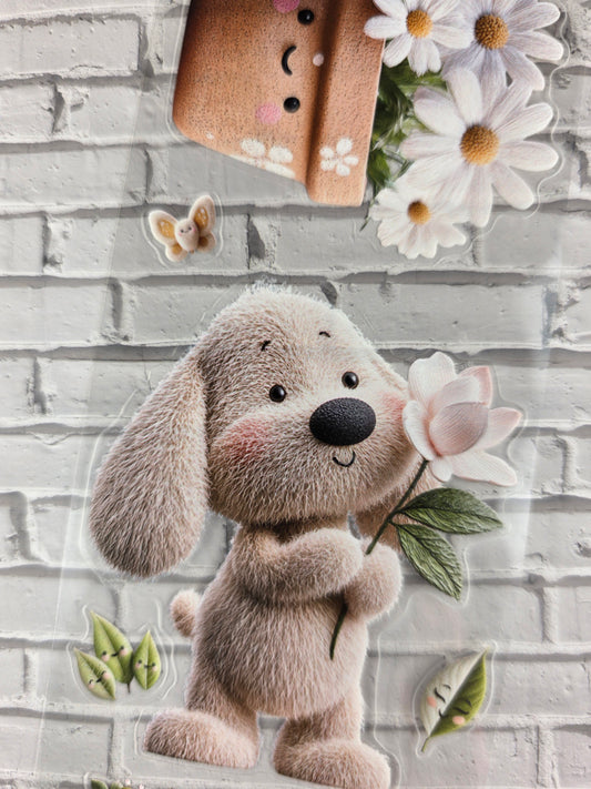 PET Tape 3D PRE-Cut Stickerband Whimsical spring 7cm x 1,50m