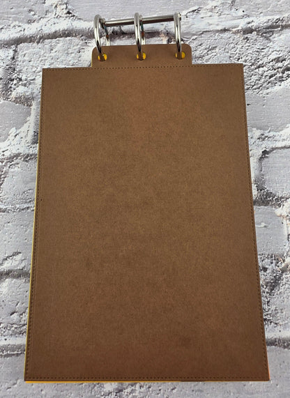 Handmade Regenbogen Journal / Scrapbook 15 Seiten Aquarellpapier (12x7,5cm) 300gsm