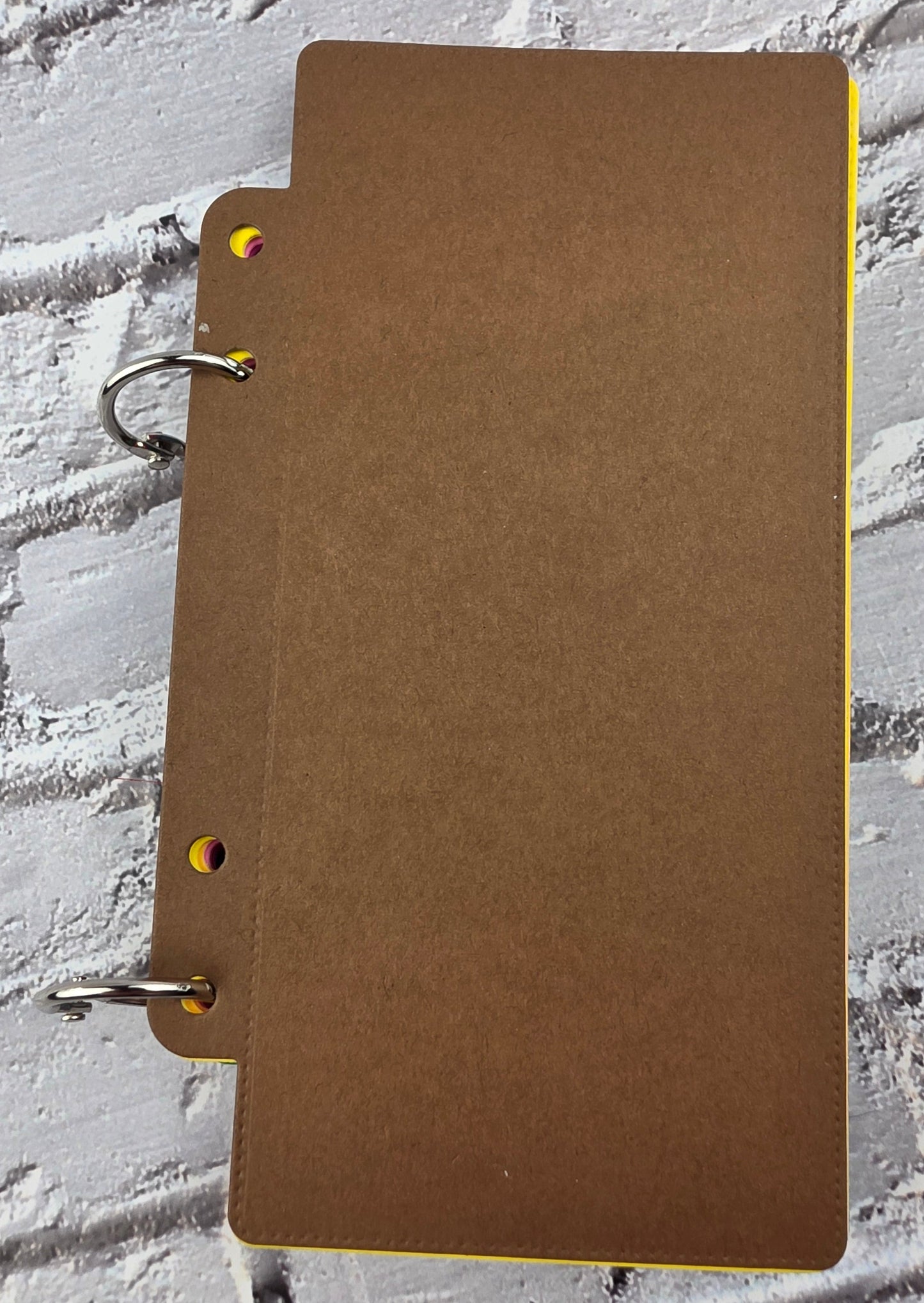 Handmade Regenbogen Journal / Scrapbook 15 Seiten Aquarellpapier (14x6,3cm) 300gsm