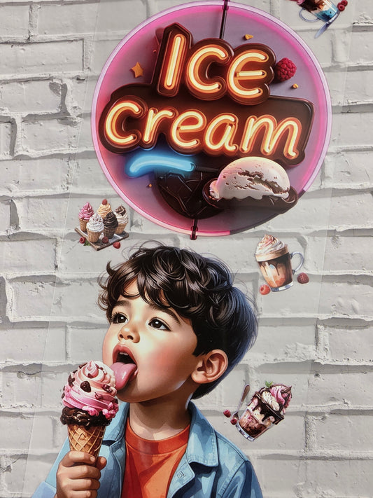 PET Tape Stickerband Ice Cream 7cm x 1,50m