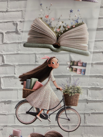 PET Tape Stickerband Whimsical spring reading 7cm x 1,50m