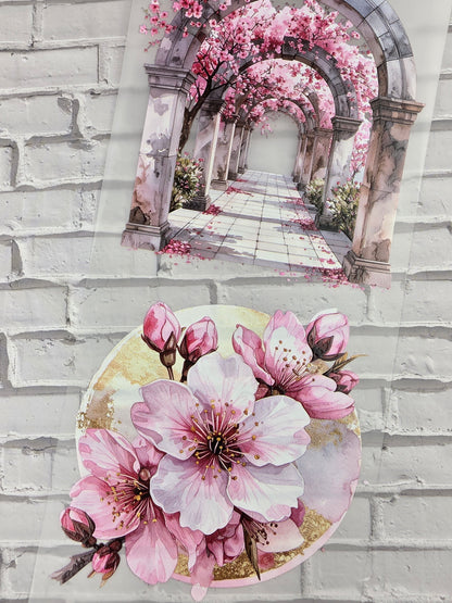 PET Tape 3D Stickerband Cherry blossom 7cm x 1,50m