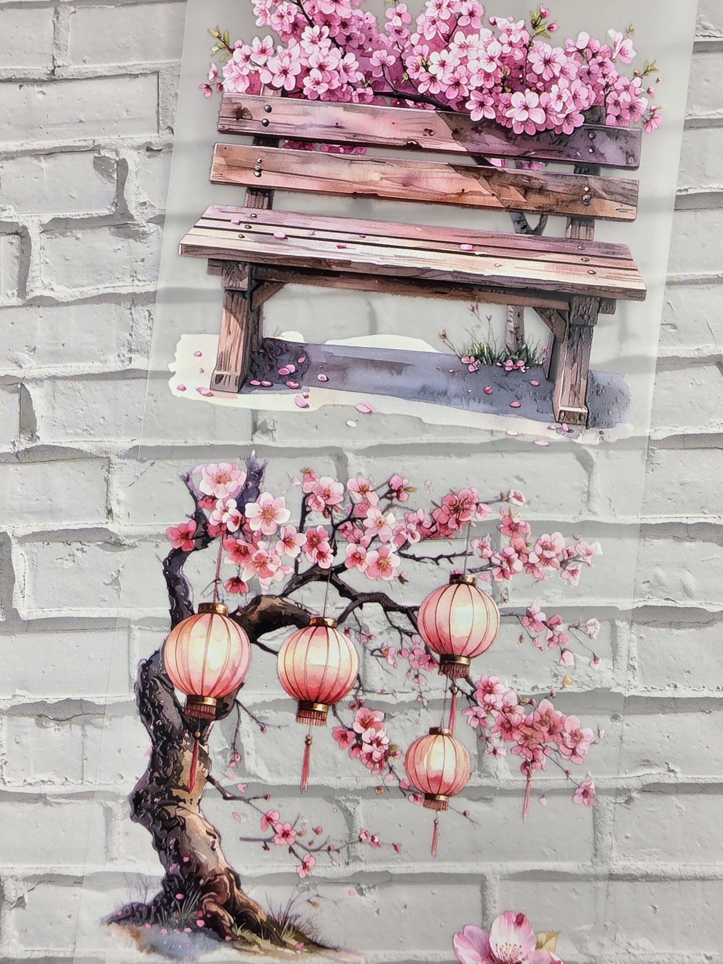 PET Tape 3D Stickerband Cherry blossom 7cm x 1,50m