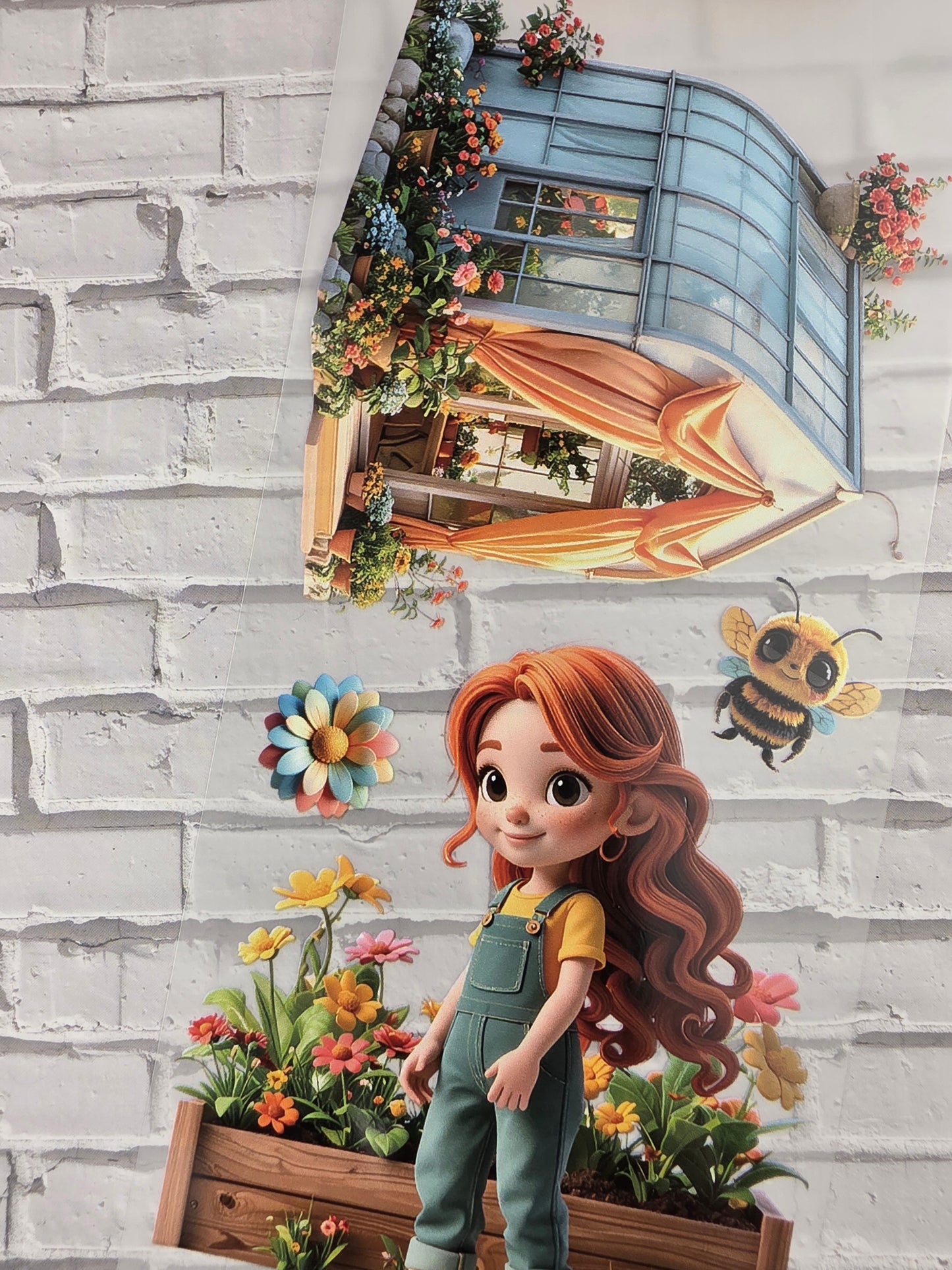 PET Tape Stickerband Rosi´s Spring 7cm x 1,50m