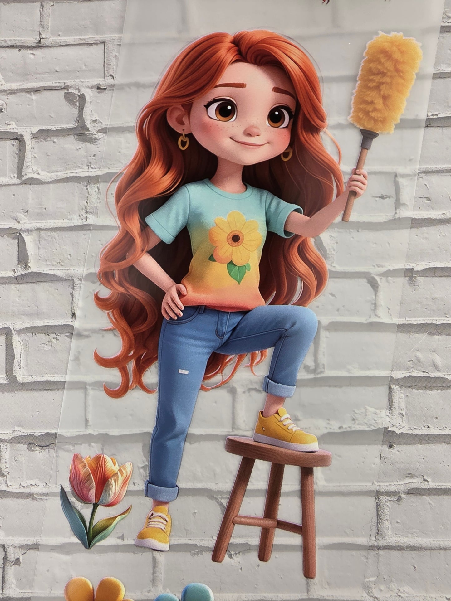 PET Tape Stickerband Rosi´s Spring 7cm x 1,50m