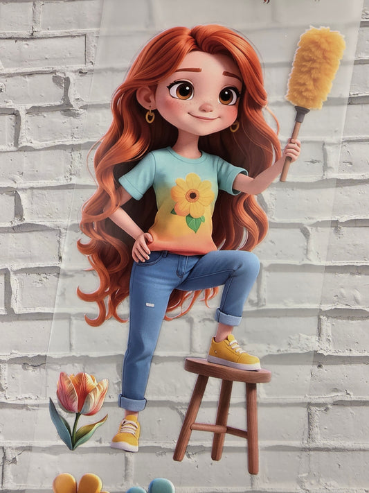 PET Tape Stickerband Rosi´s Spring 7cm x 1,50m