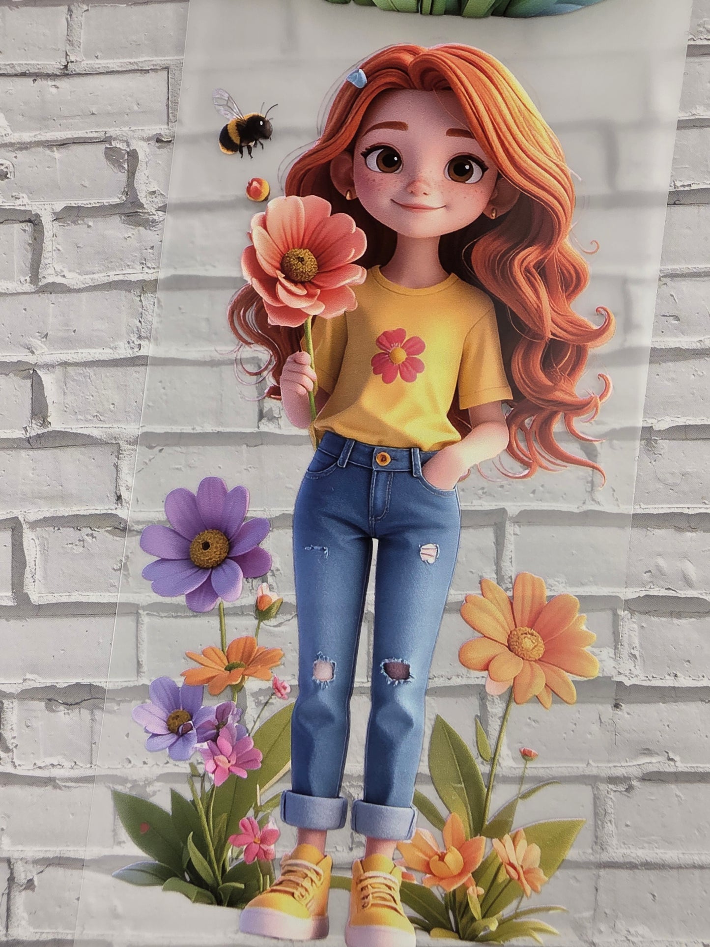 PET Tape Stickerband Rosi´s Spring 7cm x 1,50m