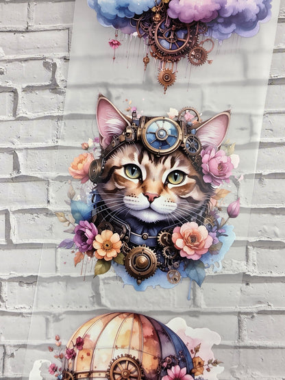 PET Tape Stickerband Steampunk spring 7cm x 1,50m
