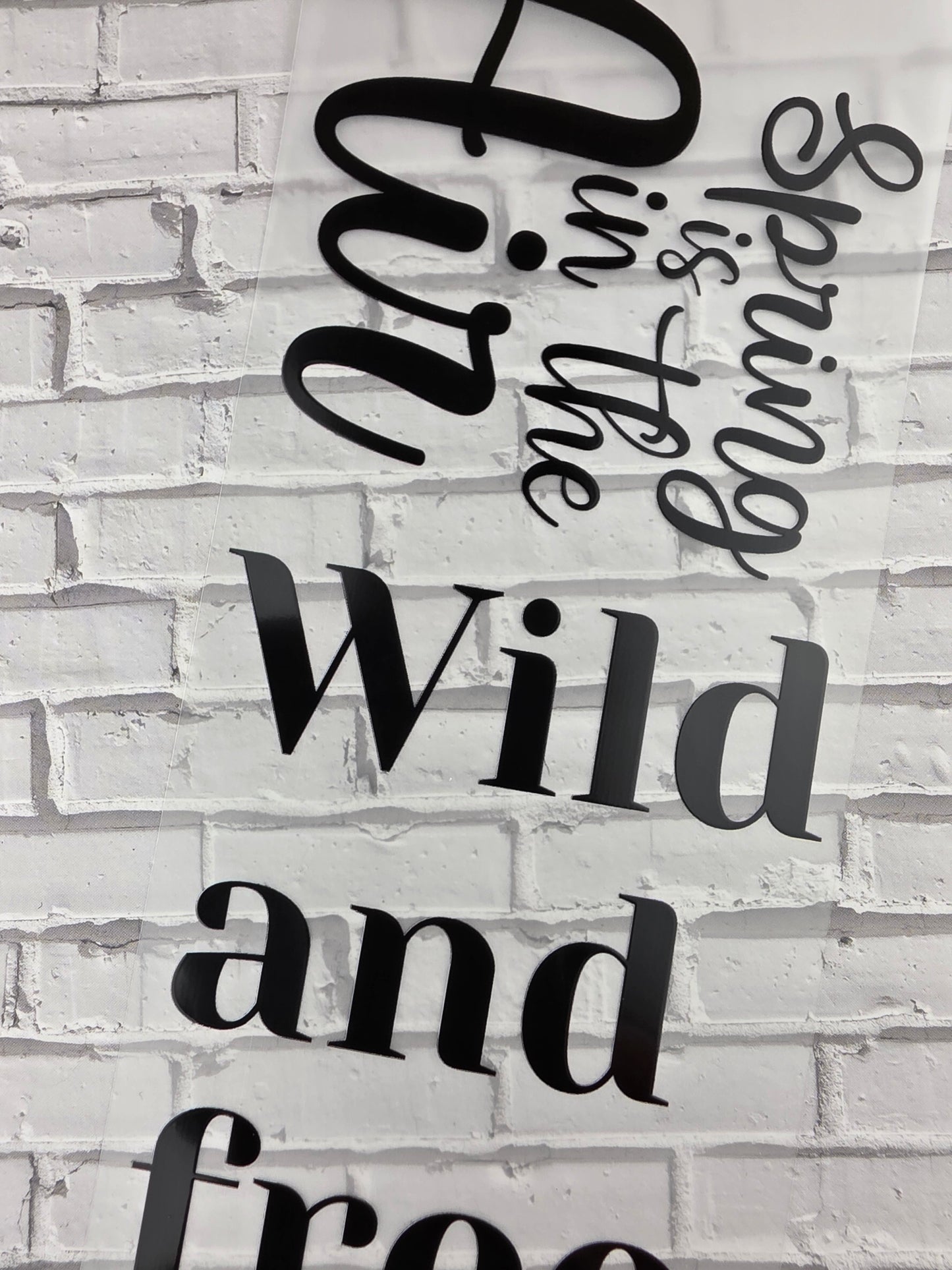 PET Tape Stickerband Spring quotes 7cm x 1,50m