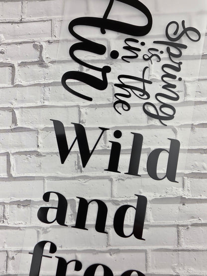 PET Tape Stickerband Spring quotes 7cm x 1,50m