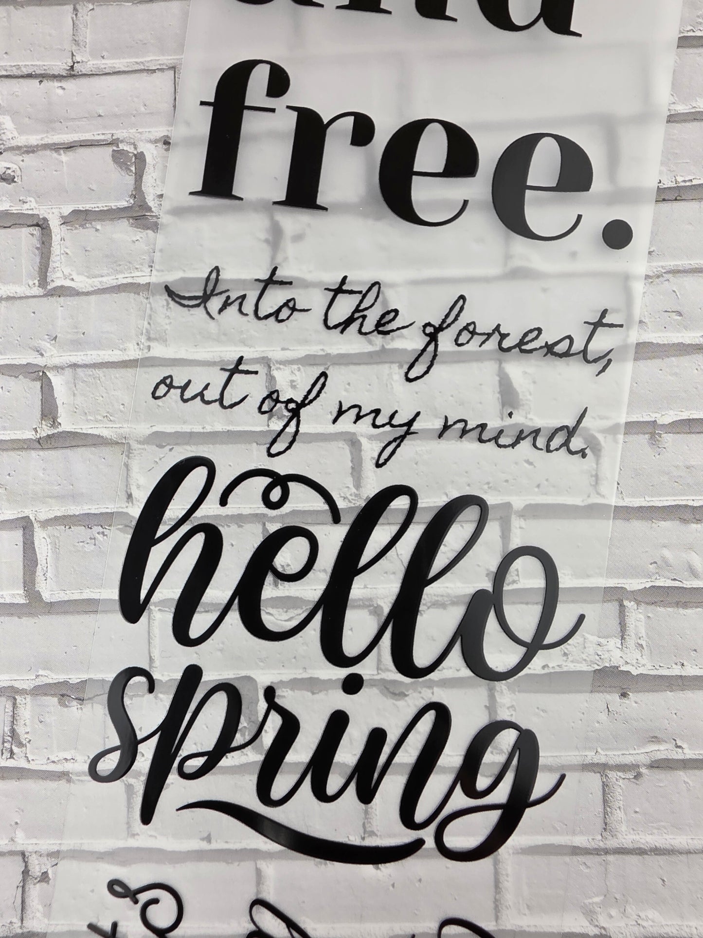 PET Tape Stickerband Spring quotes 7cm x 1,50m