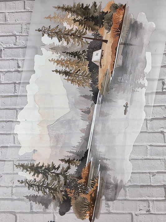 PET Tape XL 3D Stickerband Camping / Glamping 12cm x 1,50m