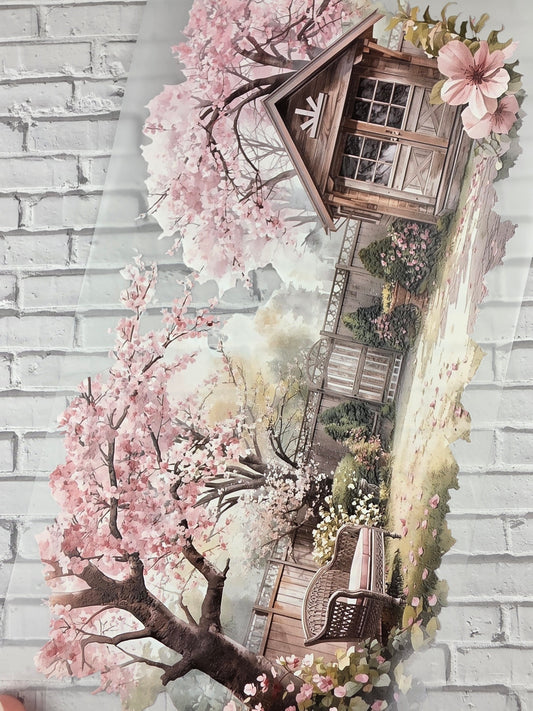 PET Tape XL 3D Stickerband Cherry Blossom 12cm x 1,50m