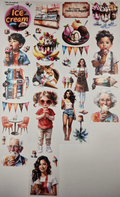 PET Tape Stickerband Ice Cream 7cm x 1,50m