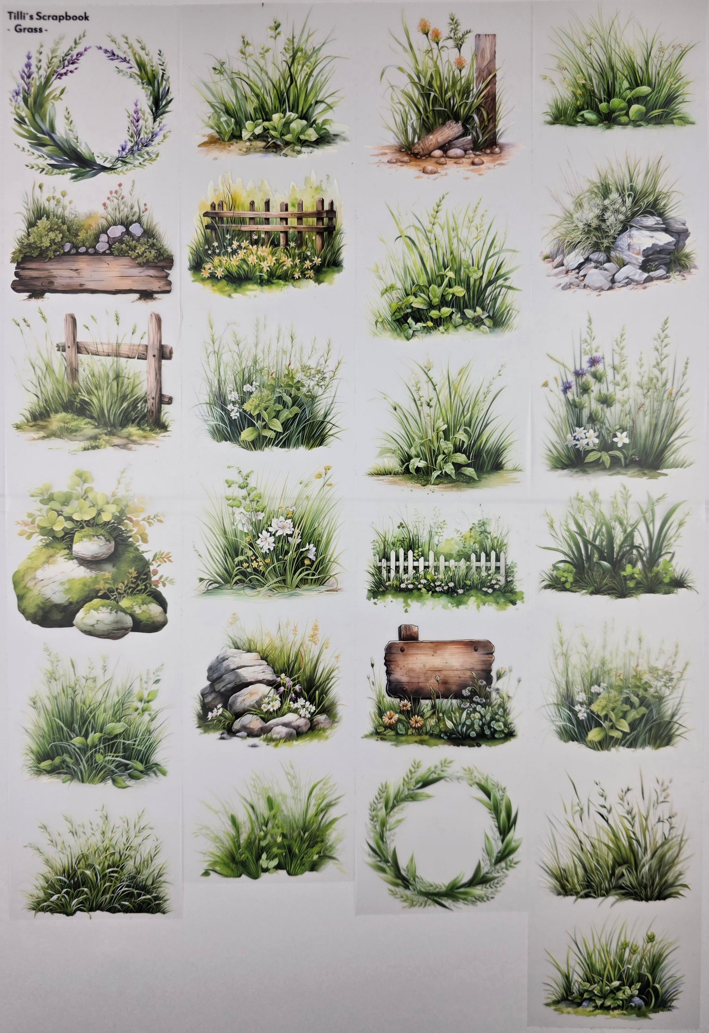 PET Tape Stickerband Grass 7cm x 1,50m