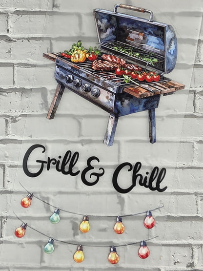 PET Tape 3D Stickerband Family BBQ 7cm x 1,50m