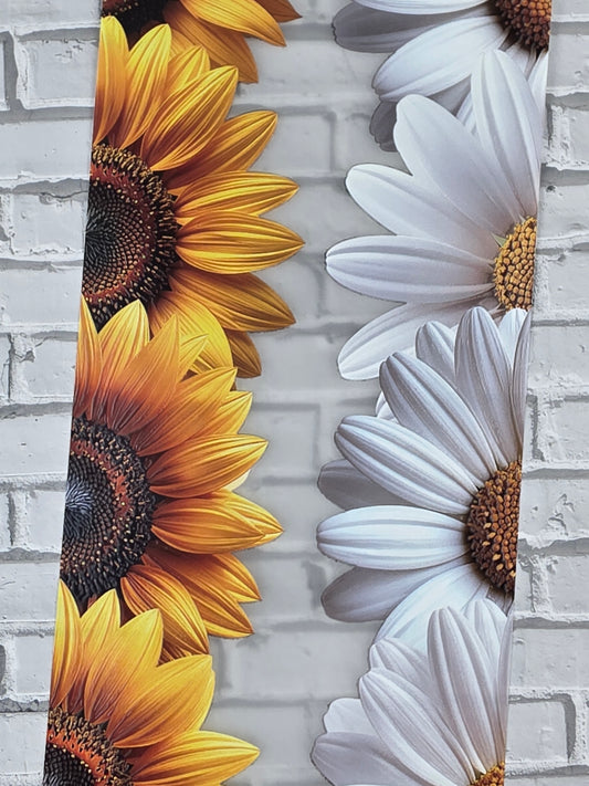 PET Tape 3D Stickerband Flower border sunflower / daisy 7cm x 1,50m