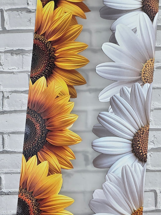PET Tape 3D Stickerband Flower border sunflower / daisy 7cm x 1,50m