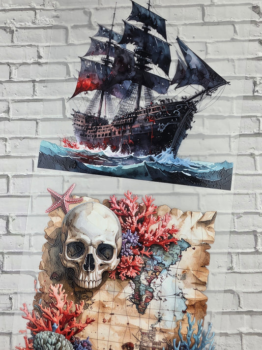 PET Tape XL 3D Stickerband Cursed by the sea 12cm x 1,50m