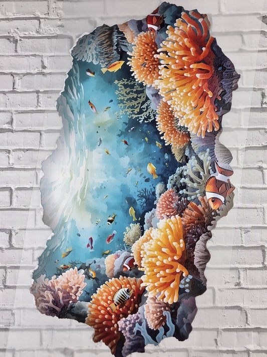 PET Tape XL 3D Stickerband Seaworld backgrounds 12cm x 1,50m