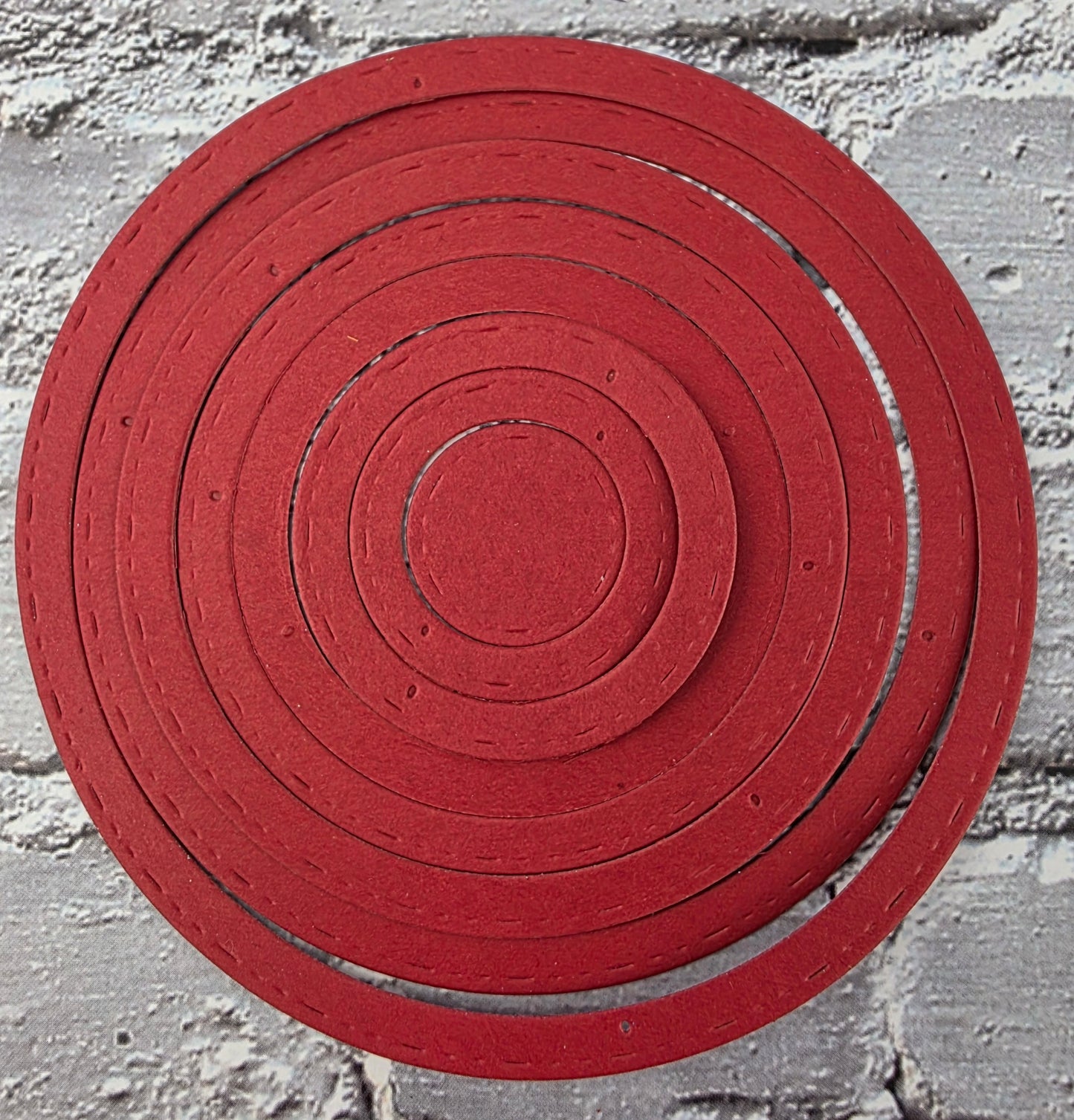 DIE Cut Stanzteile Ringe / Kreise colourful 48 Teile 270gsm
