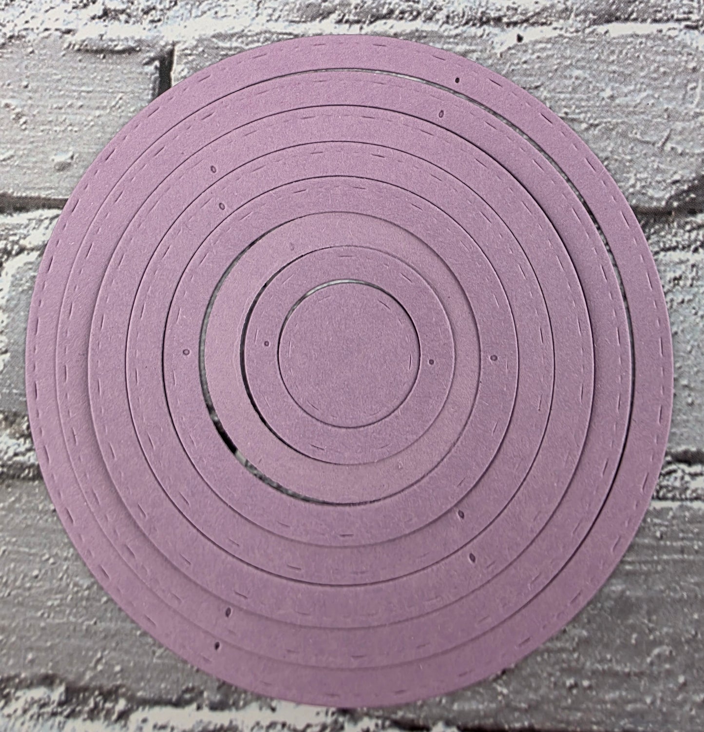 DIE Cut Stanzteile Ringe / Kreise pastell 40 Teile 250gsm