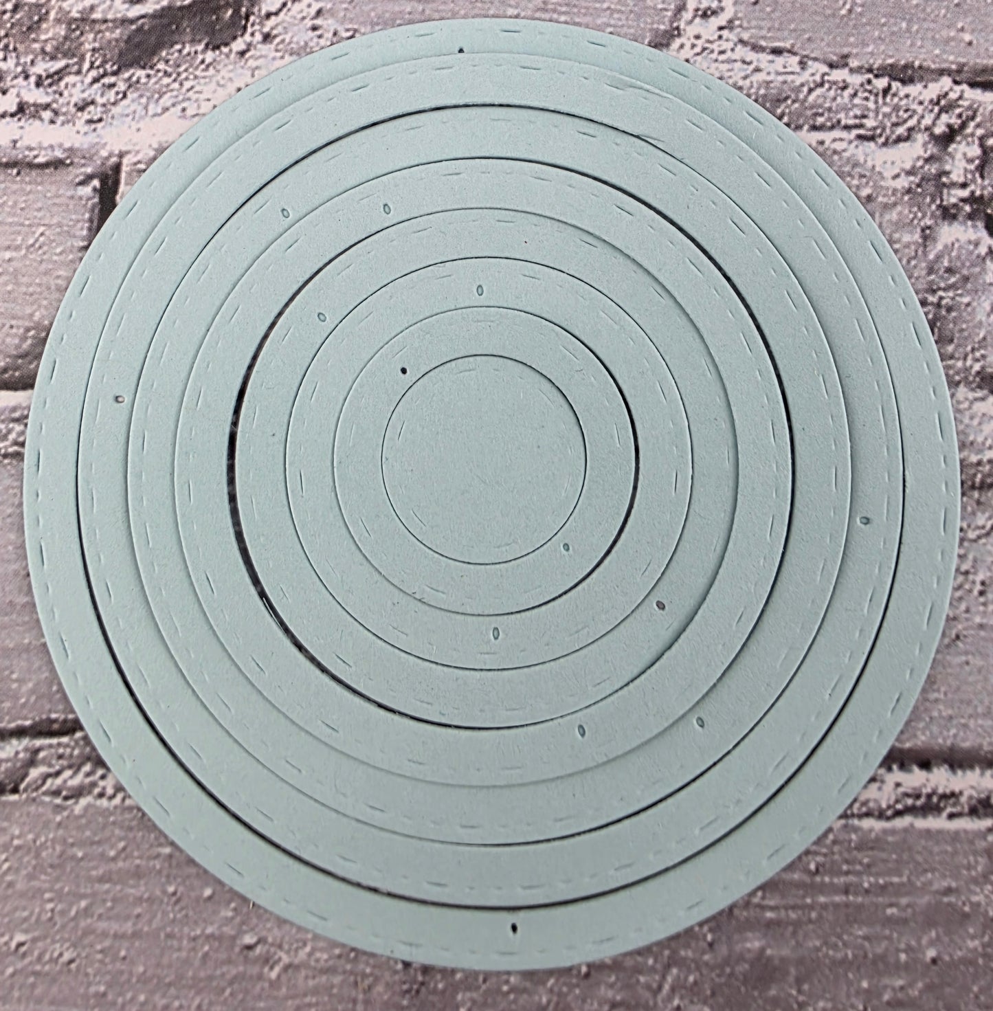 DIE Cut Stanzteile Ringe / Kreise pastell 40 Teile 250gsm