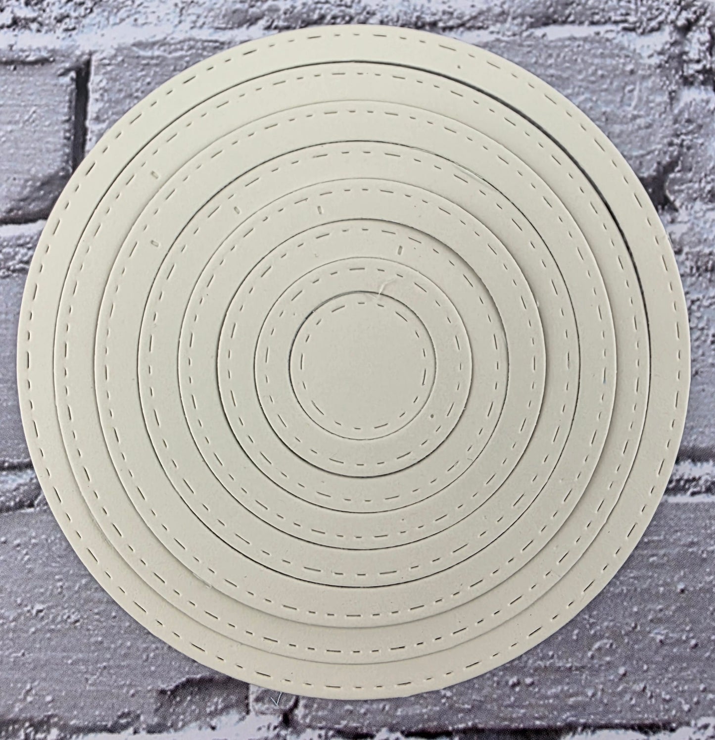 DIE Cut Stanzteile Ringe / Kreise pastell 40 Teile 250gsm