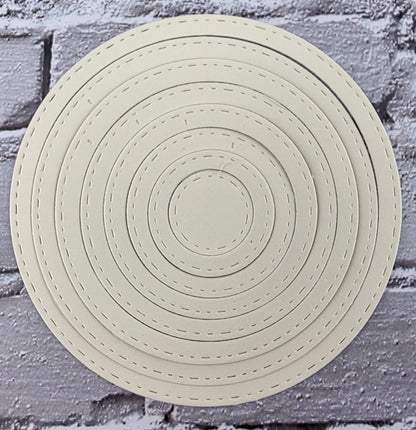 DIE Cut Stanzteile Ringe / Kreise pastell 40 Teile 250gsm