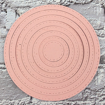 DIE Cut Stanzteile Ringe / Kreise pastell 40 Teile 250gsm