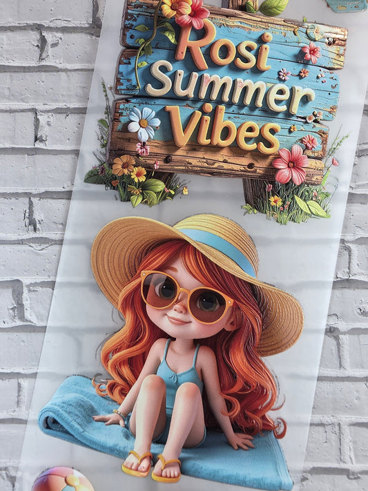 PET Tape 3D Stickerband Rosi´s bathing fun 7cm x 1,50m