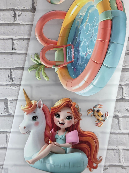 PET Tape 3D Stickerband Rosi´s bathing fun 7cm x 1,50m